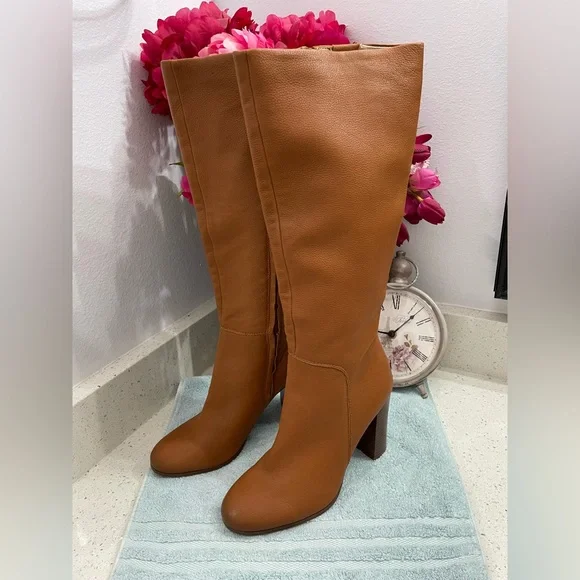 Kenneth Cole Tan Knee Boots - Picture 3 of 16